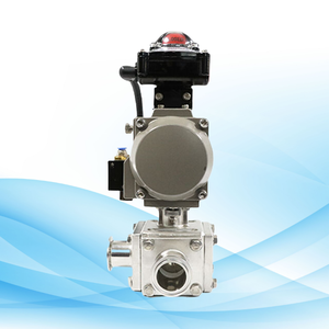 صمام كروي بمحرك هوائي قابل للتخصيص OEM للتحكم في المياه بسعر صحي SS316L - Product Image 6