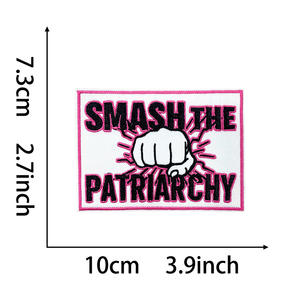 Nuevo parche bordado termoadhesivo ecológico con eslogan americano aleatorio 'MI CUERPO MI DECISIÓN' para abrigos, sombreros y lona para exteriores - Product Image 2