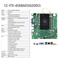 Mini Placa Base para PC, 8.ª Generación Core I3 I5 I7 8550U, Mini ITX, Memoria DDR4 con Ventilador