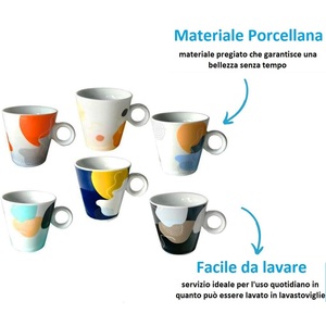 Tazze da Caffè in Porcellana Fantasy Houses con Piattini 80ml, Compatibili con Microonde e Lavastoviglie, Set da 12 - Product Image 4