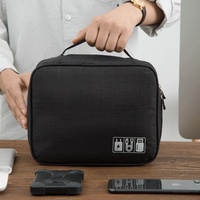 Sac organisateur de câbles Oxford, étanche, pochette de voyage pour câbles USB, chargeurs et banque d'alimentation, petit étui de rangement pour appareils électroniques