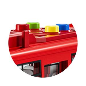 Autobús de Juguete de Fricción con Música y Luces, Escala 1/16, Simulación de Autobús, Puede Abrir la Puerta, Juguete de Plástico de Fricción, Autobús Urbano - Product Image 2