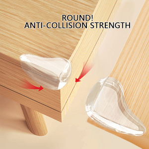 Gao Fuya Water Droplet Corner <b>Protector</b> Transparent <b>PVC</b> Child Safety <b>Table</b> Edge Guard Spherical Shape - Product Image 2