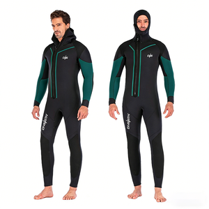 Traje de Neopreno DIVESTAR de 7mm con Capucha para Buceo en Aguas Profundas y Trabajo, Costuras Impermeables, Forro de Tela Cálida - Product Image 2