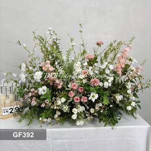 GF392 Arreglo Floral de Flores Silvestres Coloridas para Boda, Flores de Seda y Plantas, Ramo de Flores Silvestres Artificiales para Decoración de Pisos - Product Image 1