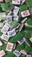 Lot en gros personnalisé de 160 tuiles épaisses de Mahjong américain en acrylique à 2 couches avec sac de rangement en toile – Direct Usine
