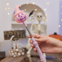 POWER - Juguete de Luz LED con Forma de Calabaza de Halloween, Barra Luminosa de Plástico, Decoraciones para Fiestas, Luces Ambientales, Luz Nocturna Brillante para Niños