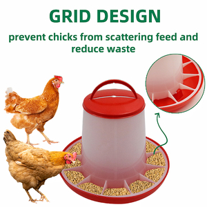 Comedero Automático de Plástico Ecológico y Ligero para Pollos, Patos, Gansos y Palomas, Suministros para Aves, Cubo de Alimentación para Pollos - Product Image 5