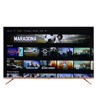 Téléviseur LED intelligent 4K Ultra HD 32 43 50 55 65 75 pouces Android Wi-Fi sans cadre pour la maison, l'hôtel, OEM