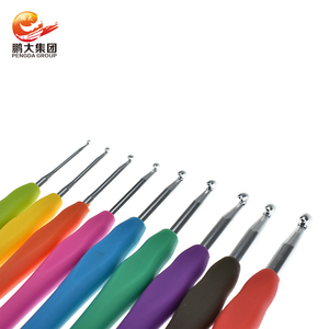 Hebei pendgda 9pcs tpr mango de plata jumbo <span class=keywords><strong>tulip</strong></span> <span class=keywords><strong>etimo</strong></span> de acero inoxidable gancho de ganchillo conjunto - Product Image 5