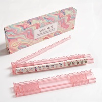 Règle de Mahjong ondulée de 20 pouces, multicolore, 2-en-1, organisateur de tuiles, règle antidérapante pour tuiles de Mahjong