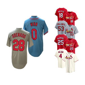 Venta al por mayor de camisetas de béisbol 2026 nuevas y económicas, con costuras de alta calidad, del equipo estadounidense St. Louis, personalizadas para todos los jugadores: 4 Molina, 28 Arenado - Product Image 5