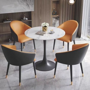 Modern Nordic Durable Sintered Stone Coffee Table Round <strong>Desk</strong> for Living Room Dining Room Use - Product Image 2