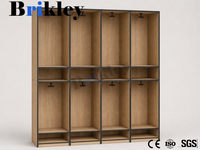 Casier intelligent Brikley pour salle de sport avec serrure RFID, étanche et durable, idéal pour vestiaire et zone de change