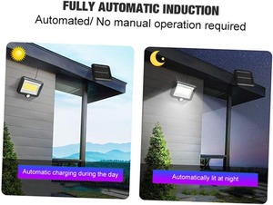 Applique murale solaire étanche à capteur LED, type split, pour extérieur, cour, garage, jardin, cour intérieure - Product Image 3