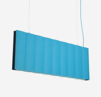 Lampe suspendue modulaire en feutre pour animaux de compagnie, style européen, salle de réunion, bureau, intérieur, grand abat-jour, gris