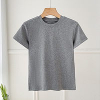 T-shirts basiques décontractés à manches courtes et col rond pour femmes et jeunes filles – Collection été