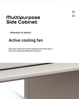 Bureau de direction laqué haut de gamme avec armoire de sol incurvée créative pour plusieurs employés de bureau