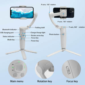 Stabilisateur vidéo pour téléphone portable, stabilisateur à 3 axes, bâton de selfie automatique avec trépied pour smartphone - Product Image 6