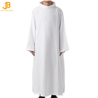 Robes de Clergé Chrétiennes et Catholiques pour Hommes du Moyen-Orient, Tenue de Prêtre, Robe de Saint pour Halloween