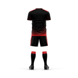 Футбольная форма из быстросохнущего полиэстера, облегающего кроя, в ретро-стиле, полный комплект. - Product Image 4