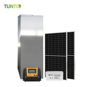 Nouvelle machine à glaçons verticale solaire DC24V 298L 255L 198L, production de 90 kg par jour pour la viande de poisson, la maison et le commerce, en stock, blocs de glace - Product Image 5