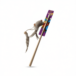 Giocattolo Interattivo in Legno per Uccelli e Gatti, Stimola il Movimento e il Gioco - Product Image 1