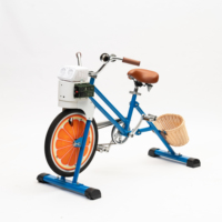 Bicicleta de Acero Inoxidable con Pedales EXI y Máquina de Burbujas para Niños, Diversión al Aire Libre, Fácil de Conducir, Segura y Cómoda