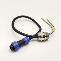 Câble d'alimentation LED M12 à 3 conducteurs de haute qualité Fils d'alimentation extérieurs étanches personnalisés Câbles et assemblages de câbles