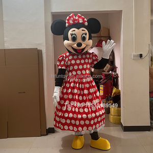 Funtoys personalizado <span class=keywords><strong>Mickey</strong></span> y <span class=keywords><strong>Minnie</strong></span> mascota disfraz ratón boda dibujos animados Cosplay fiesta Navidad vestido Mascotte Carnaval para adultos - Product Image 3