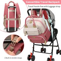 Sac à dos pliable pour couches de bébé, imperméable, grande capacité, sac de maman avec matelas à langer portable, sangles pour poussette, directement de l'usine