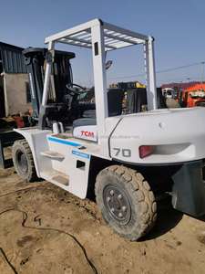 Japan TCM Used Forklift 7Ton 2024 Model 4X4 Drive 1 Year Warranty ISUZU Diesel <b>Engine</b> 3m <b>Lifting</b> Height Seated Operation on Sale - Product Image 6