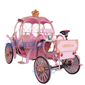 Pink Princess Sightseeing Electric Royal Carriage Electric Royal Carriage Without Horses Electric Sightseeing <b>Pumpkin</b> Carriage - Product Image 3