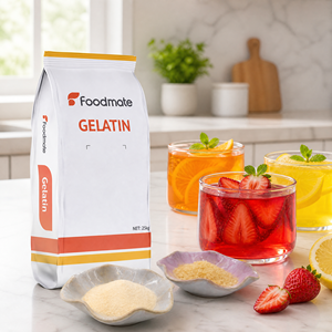 Gélatine <span class=keywords><strong>de</strong></span> poisson 250 Bloom, gélatine comestible casher pour gelée et pouding, en vrac, CAS 9000-70-8 - Product Image 2