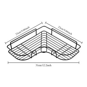 <span class=keywords><strong>Organisateur</strong></span> Suspendu Sans Perçage pour Cuisine et Salle de Bain, Support de Douche, Panier de Rangement - Product Image 6
