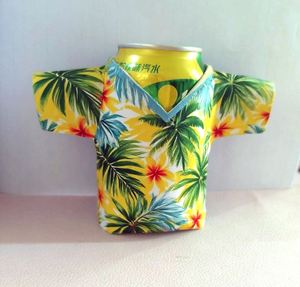 Manchons de canettes d'été mignons à motifs de dessins animés pour sodas et bières, colorés et tropicaux - Product Image 1