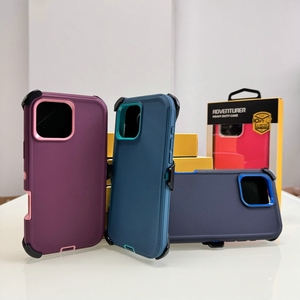Fundas Resistentes Defender para <span class=keywords><strong>iPhone</strong></span> 17 Pro Max 16 15 14 13 6.1" con Clip para Cinturón, Funda Protectora a Prueba de Golpes con Caja Original - Product Image 2