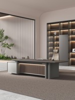 Bureau de direction série Zhiyin 2400x2000x763 ZY-03, mobilier de bureau moderne, OEM/ODM, dimensions, couleur et logo personnalisables