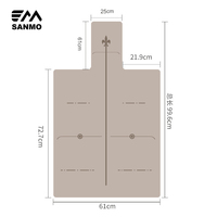 Tapis de protection pour lit de Pilates avec logo personnalisé, antidérapant, absorbant la transpiration, spécial studio de yoga, en caoutchouc naturel, pour Reformer Pilates