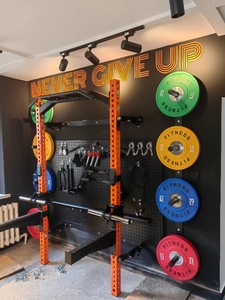 High Quality Gym Equipment Folding Wall Squat Rack with Flat <strong>Bench</strong> <strong>and</strong> <strong>Weight</strong> Plates Wall Mounted Rack <strong>and</strong> <strong>Bench</strong> - Product Image 6