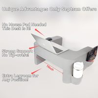 Oreiller de lecture de haute qualité, support pour ordinateur portable, oreiller de lecture confortable et ludique, oreiller de repos pour lit en mousse à mémoire de forme avec rangement latéral