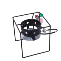 Friteuse à gaz propane en aluminium pour extérieur, idéale pour la cuisson en camping et au jardin, design portable pour l'extérieur