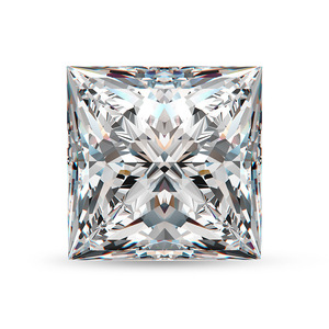 Moissanita Cultivada en Laboratorio, Corte Princesa, Efecto Fuego, Certificada por Terceros, Piedras Preciosas Sueltas, Color DEF GH <span class=keywords><strong>IJ</strong></span> para Joyería - Product Image 1