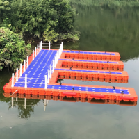 Dock flottant modulaire en HDPE pour usage marin avec piston, pour plateforme ponton de bateau, cage d'aquaculture et passerelle aquatique