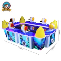 Mesin Game Arcade 55 Inch Ocean Hunting Fishing 6 Pemain untuk Anak-Anak
