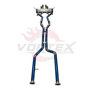 Échappement Catback Vortex Titanium Blue Valvetronic pour BMW M3 G80 M4 G82 3.0T S58 Style MP avec embouts centraux quadruples et tuyau arrière en U - Product Image 4