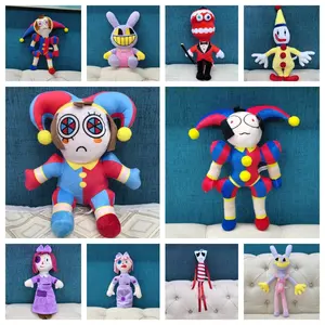 Venta caliente más Popular juego figura muñecas personaje de dibujos animados increíble circo Digital juguetes de peluche