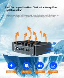 MiniTree Mini PC Industrial integrada sin ventilador Core <span class=keywords><strong>i5</strong></span> 1145G7 i7 <span class=keywords><strong>1195G7</strong></span> 2LAN 2COM RS485 DDR4 RAM 32G 512G Nvme VGA HD Win10 Linux - Product Image 5