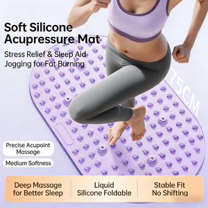 Tapis de massage des pieds en silicone, coussin portable pour points de pression des pieds, pour soulager le stress, les douleurs à la voûte plantaire et au talon, utilisation à domicile et en salle de sport - Product Image 5