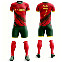 Kit de football personnalisé sublimé, uniforme de football imprimé sur mesure, maillot de football à séchage rapide, sublimation personnalisée